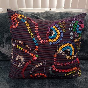 pillowcases for sofa pillows pillow cover Square Pillow Case button embroidery